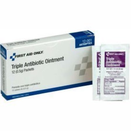 Acme United First Aid Only, Triple Antibiotic Ointment, 12/Box, 12-001 12-001